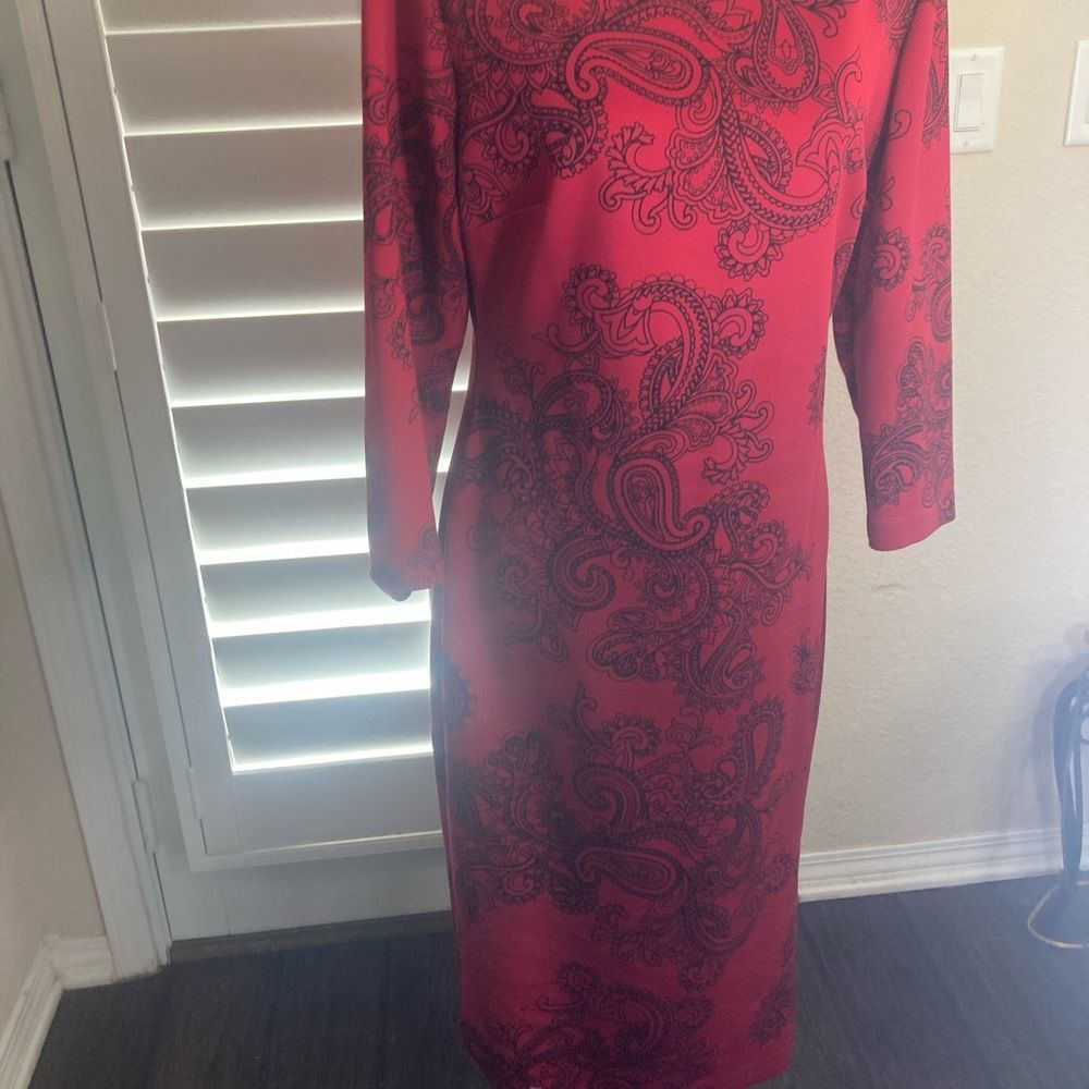 New York and company red and black dress